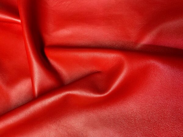 Red Sheep Finished Leather by Per Square Feet