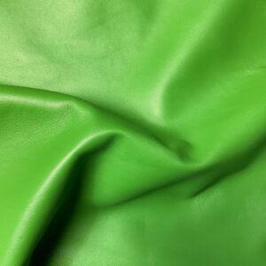 Green Sheep Finished Leather by Per Square Feet