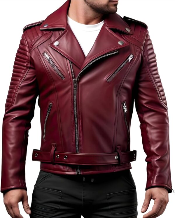 Men Biker Leather Jacket