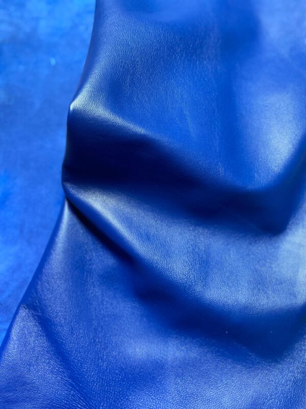Blue Sheep Finished Leather by Per Square Feet